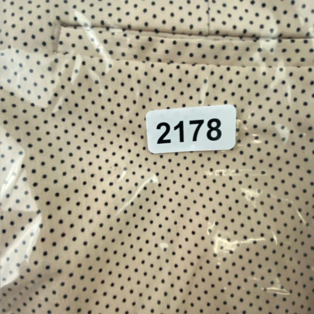 NWT Dalia peach pink and blue polka dot classic pant women's size 10 - Picture 14 of 15